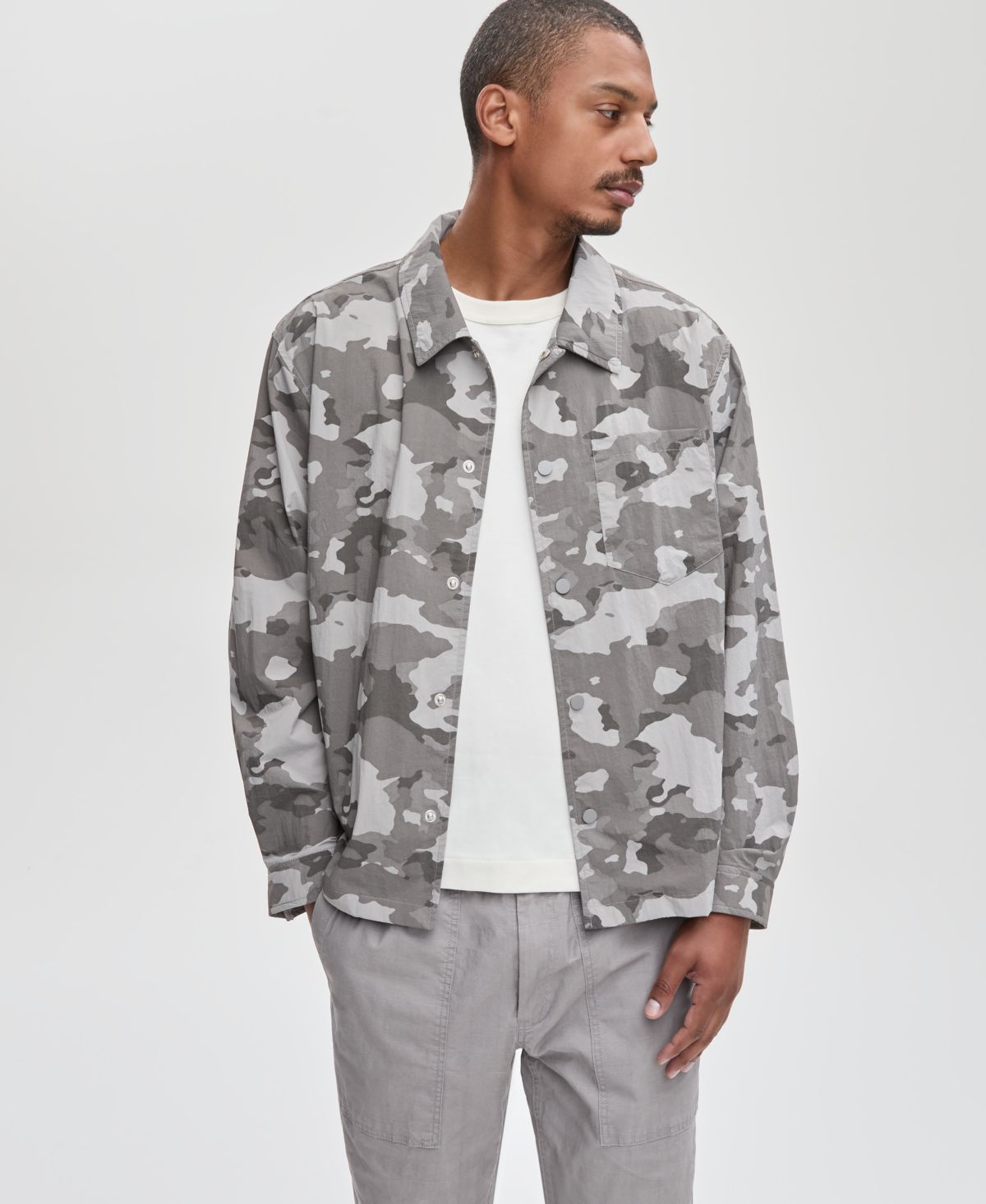 Мужская праздничная куртка свободного кроя с камуфляжным принтом, эксклюзивная модель Macy's