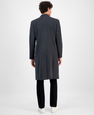 Men's Classic-Fit Solid Pure Cashmere Overcoat