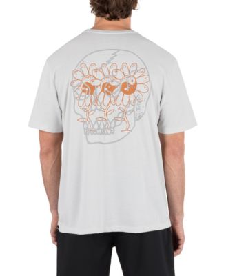 Men's Skulls And Flowers Short Sleeve T-Shirt