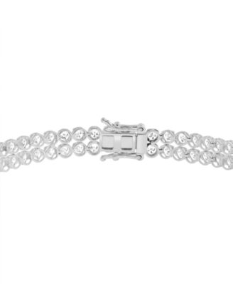 EFFY&reg; Lab Grown Diamond Double Row Bracelet (6-1/20 ct. t.w.) in 14k White Gold (Also in Yellow Gold)