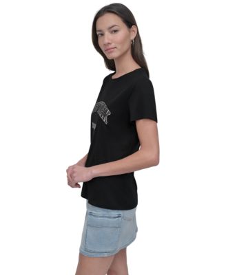 Women's New York Rhinestone Logo T-Shirt