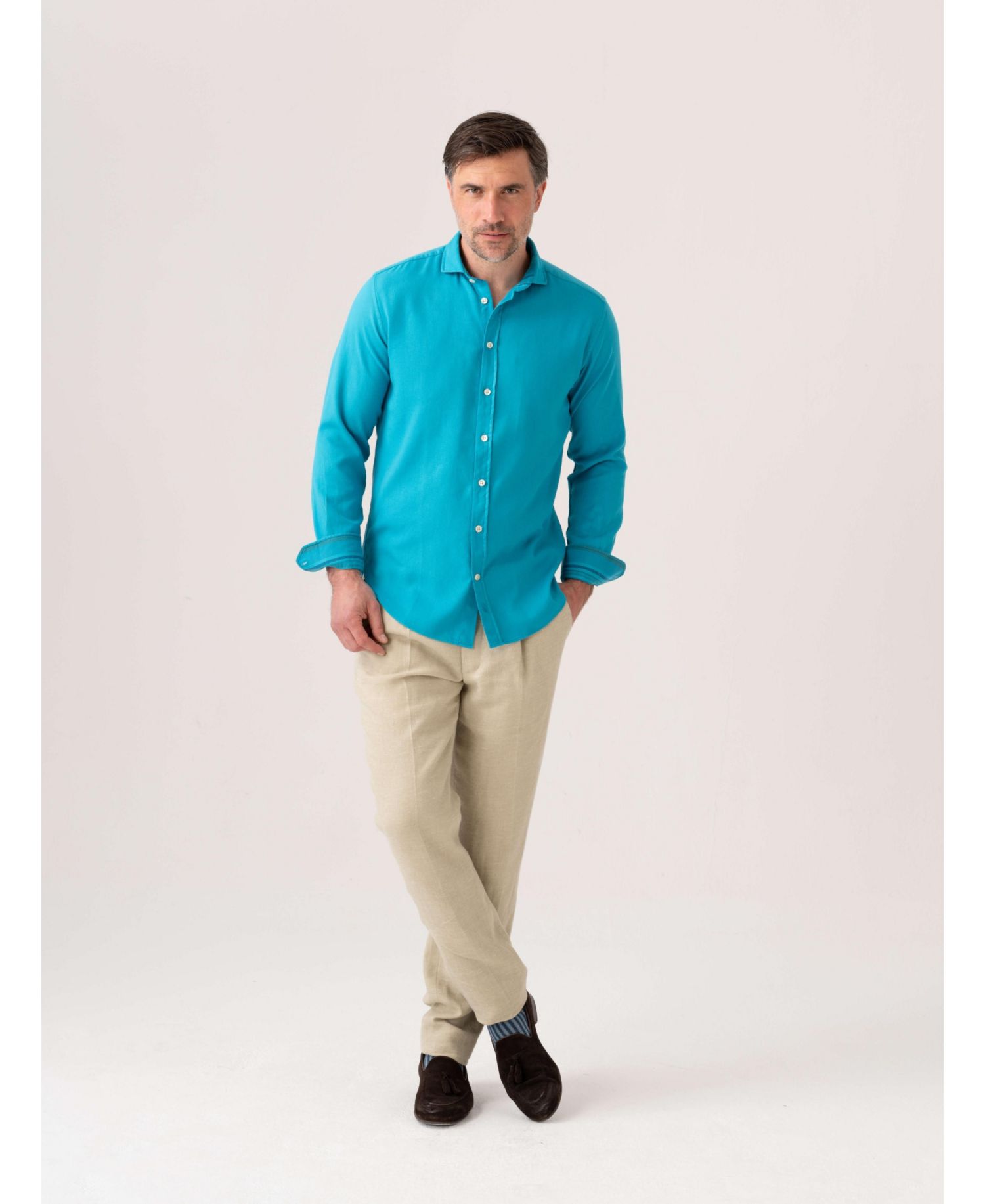 Men's Kabisa Kikoy Cotton Long Sleeve Shirt