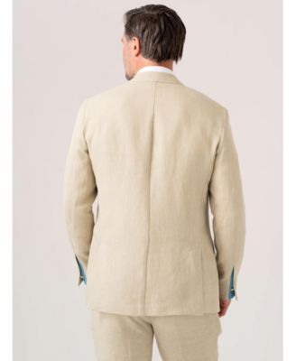 Men's Linen/Wool/Silk Blend Tailored Blazer