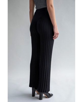 Women's Marcelle Pleated Knit Trousers