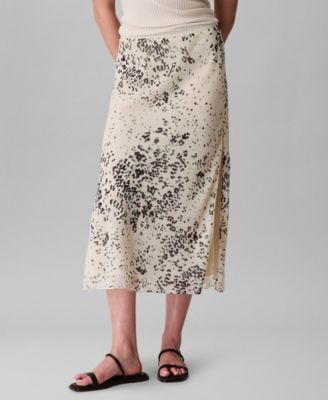Calvin Klein - Women's Printed Chiffon Midi Slip Skirt