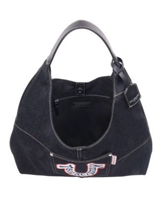 Retro Logo Denim Hobo Bag