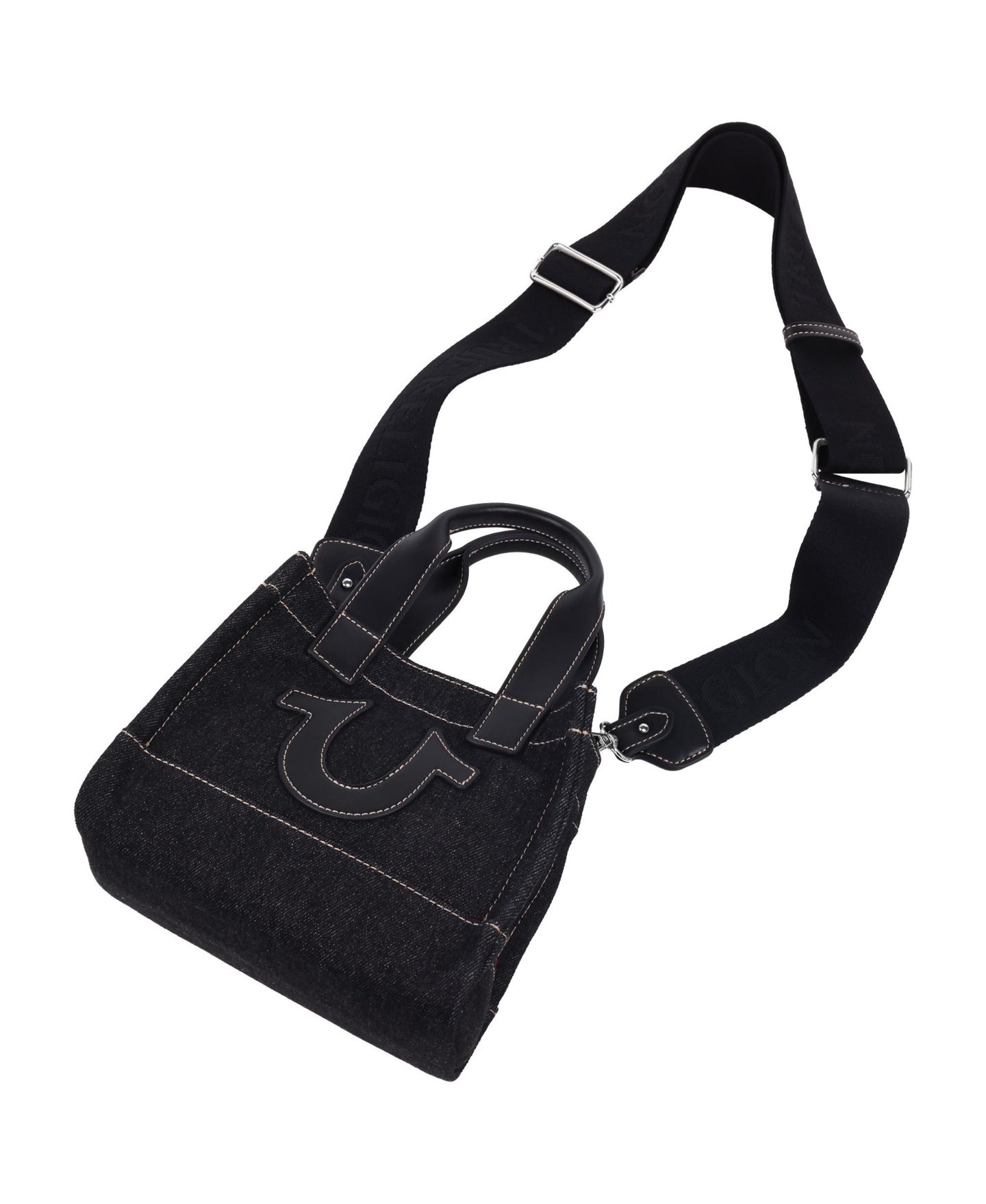 Женская сумка True Religion Mini Denim Tote, цвет: Чёрный — фото 7