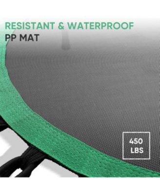 Rebounder Trampoline for Adults with Bungee Cords, Portable Fitness Exercise Mini Trampoline Without Handle