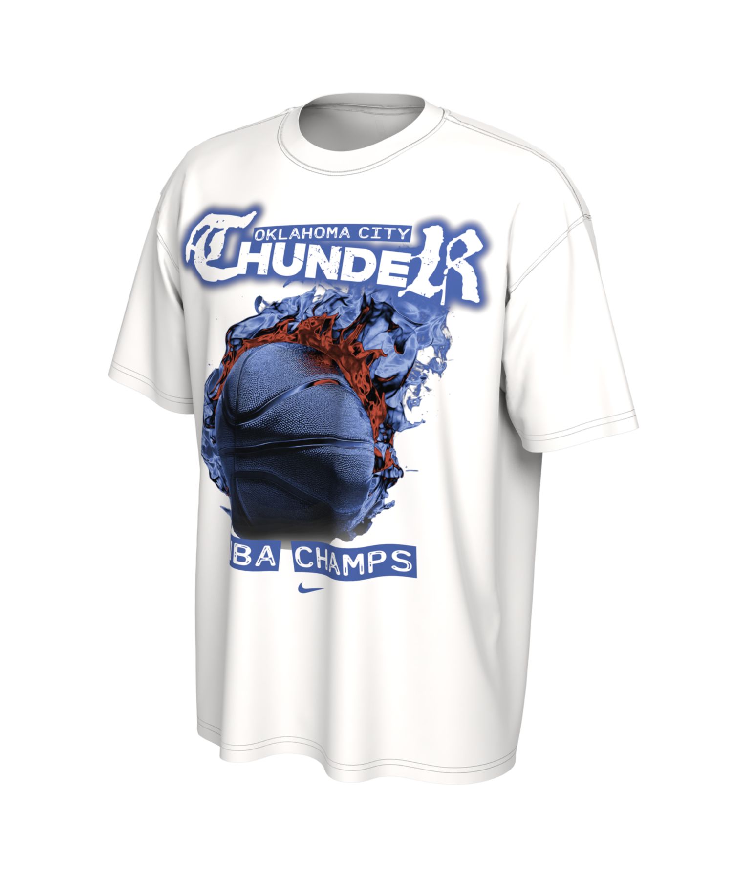 Men's and Women's White Oklahoma City Thunder 2025 NBA Finals Champions Celebration Parade Roster T-Shirt