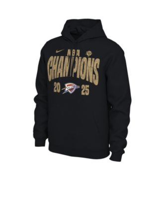 Nike - Men's Black Oklahoma City Thunder 2025 NBA Finals Champions Confetti Locker Room Pullover Hoodie