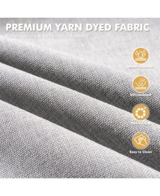 10 Pieces Outdoor Patio Furniture Set,Rattan Sectional Sofa Couch,Outside Coversation Set with Swivel Chairs,54" Fire Pit and Solar Coffee Table