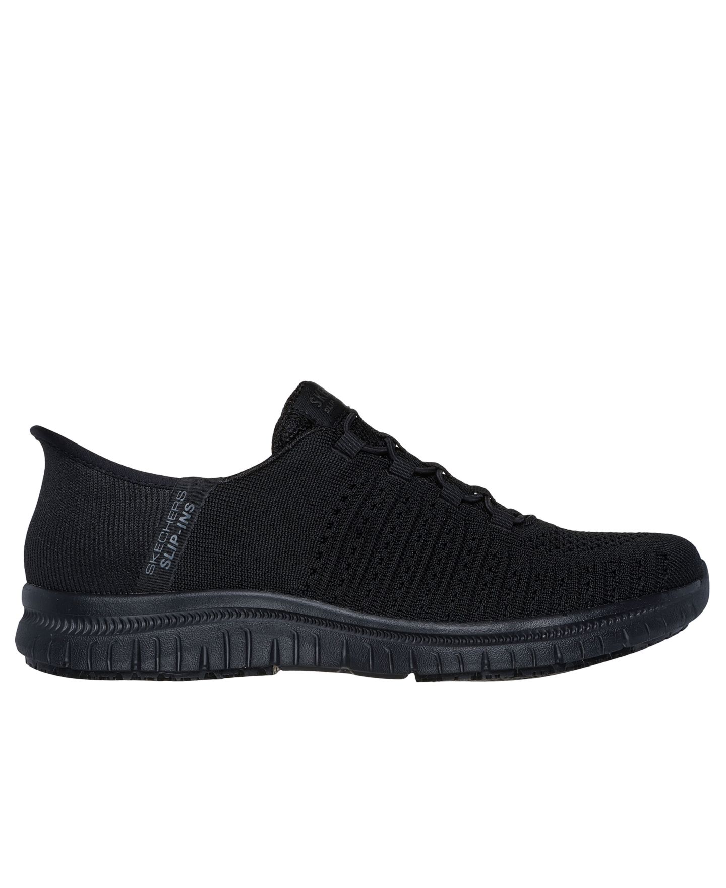 Женские кроссовки Skechers Slip-Ins: Work Slip-Resistant: Virtue - Valsea Work Sneakers, цвет: Чёрный — фото 2