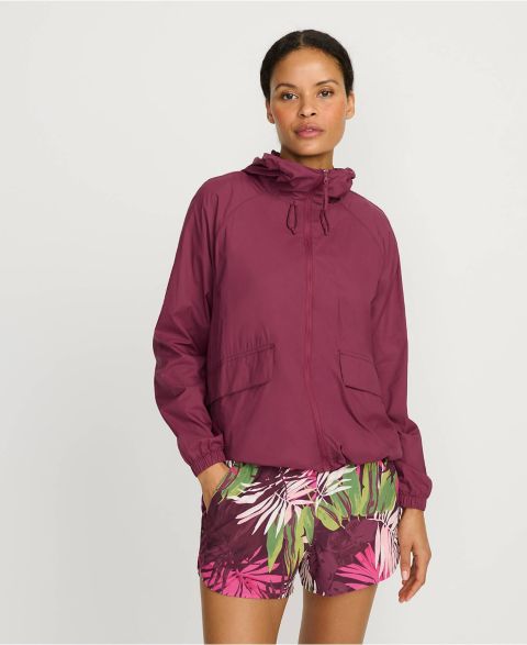 Женские куртки Lands' End UPF Packable Hooded Windbreaker Jacket