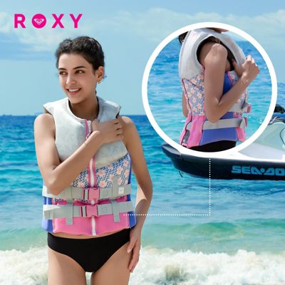 Roxy Women's Life Vest, USCG Approved Life Jacket, Evoprene PFD for water sports