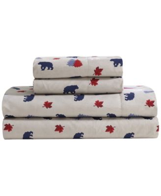 Lodge 100-Thread Count Microfiber 4-Pc. Sheet Set, Full