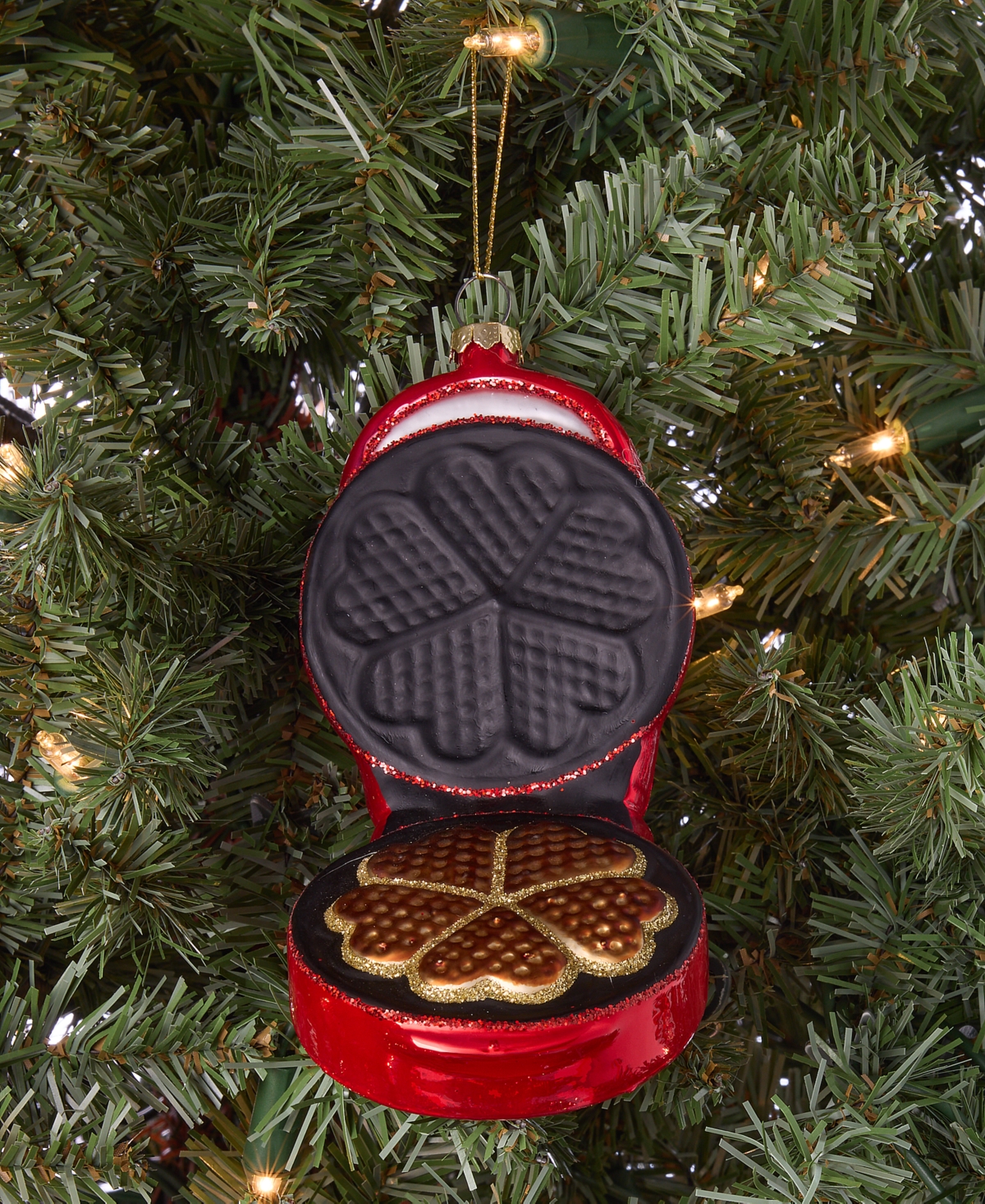 Holiday Lane Foodie Heart Waffle Maker Ornament, Macy's Exclusive In Multi