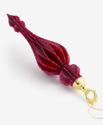 Berry Tones Paper Finial Ornament, Macy's Exclusive