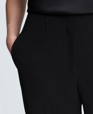 Women's Luxe Twill Straight-Leg Pants