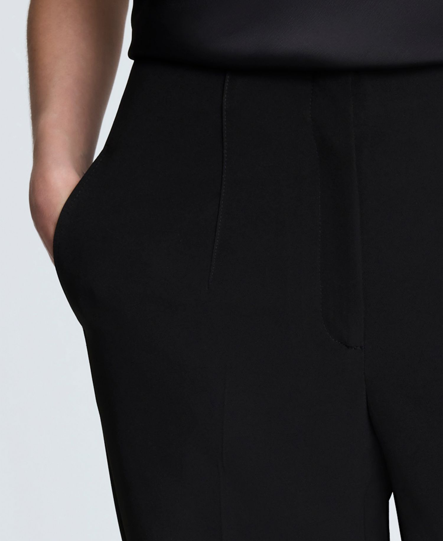 Women's Luxe Twill Straight-Leg Pants