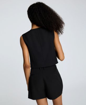 Women's Luxe Twill Three Button Vest