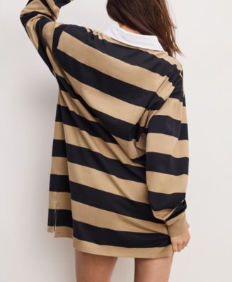 Women's Cotton Jersey Polo Mini Dress