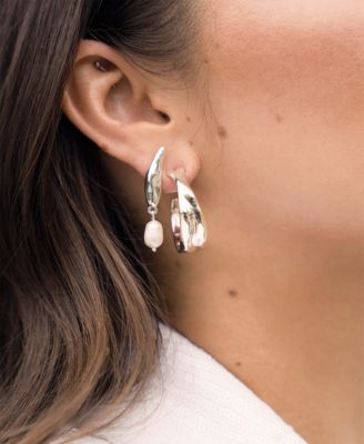 Liquid Luxe Mother of Pearl Drop Earrings