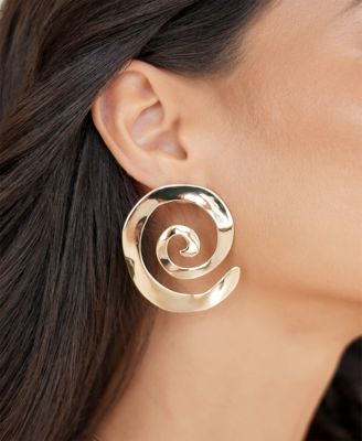 Aura Swirl Statement Earrings