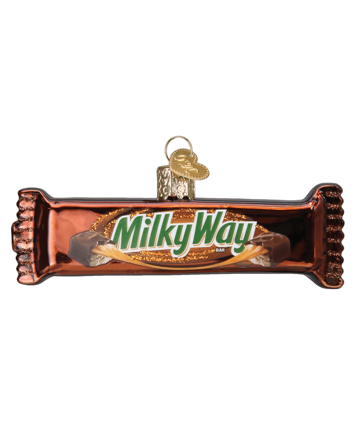 Old World Christmas 4" Mars Wrigley Candies Milky Way Candy Ornament In Brown