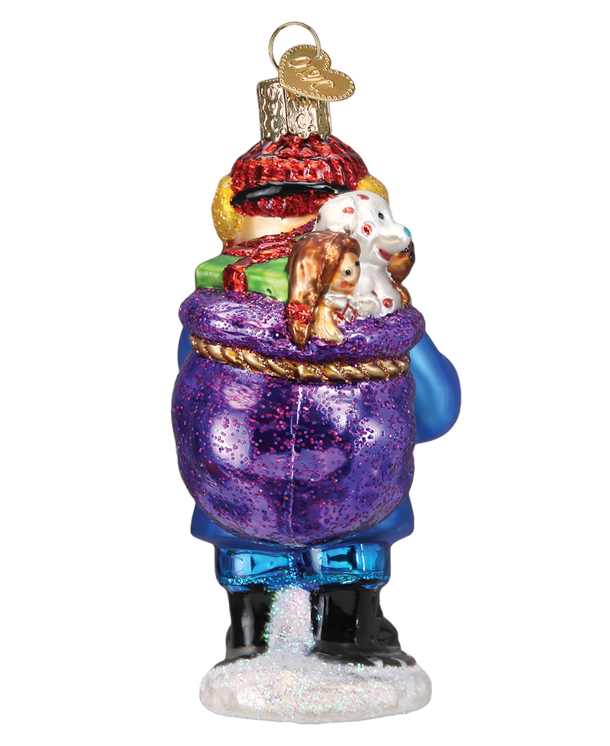 Old World Christmas 4.5" Rudolph The Red-nosed Reindeer Yukon Cornelius Ornament In Blue