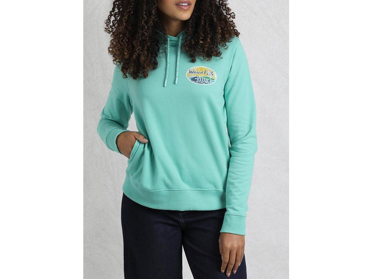 Women's Back Print Popover Hoodie - Dusty rose