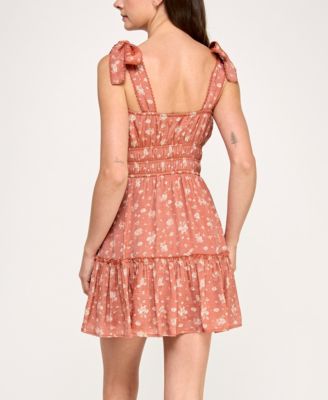 Trixxi Juniors' Printed Sleeveless Fit & Flare Dress - Macy's