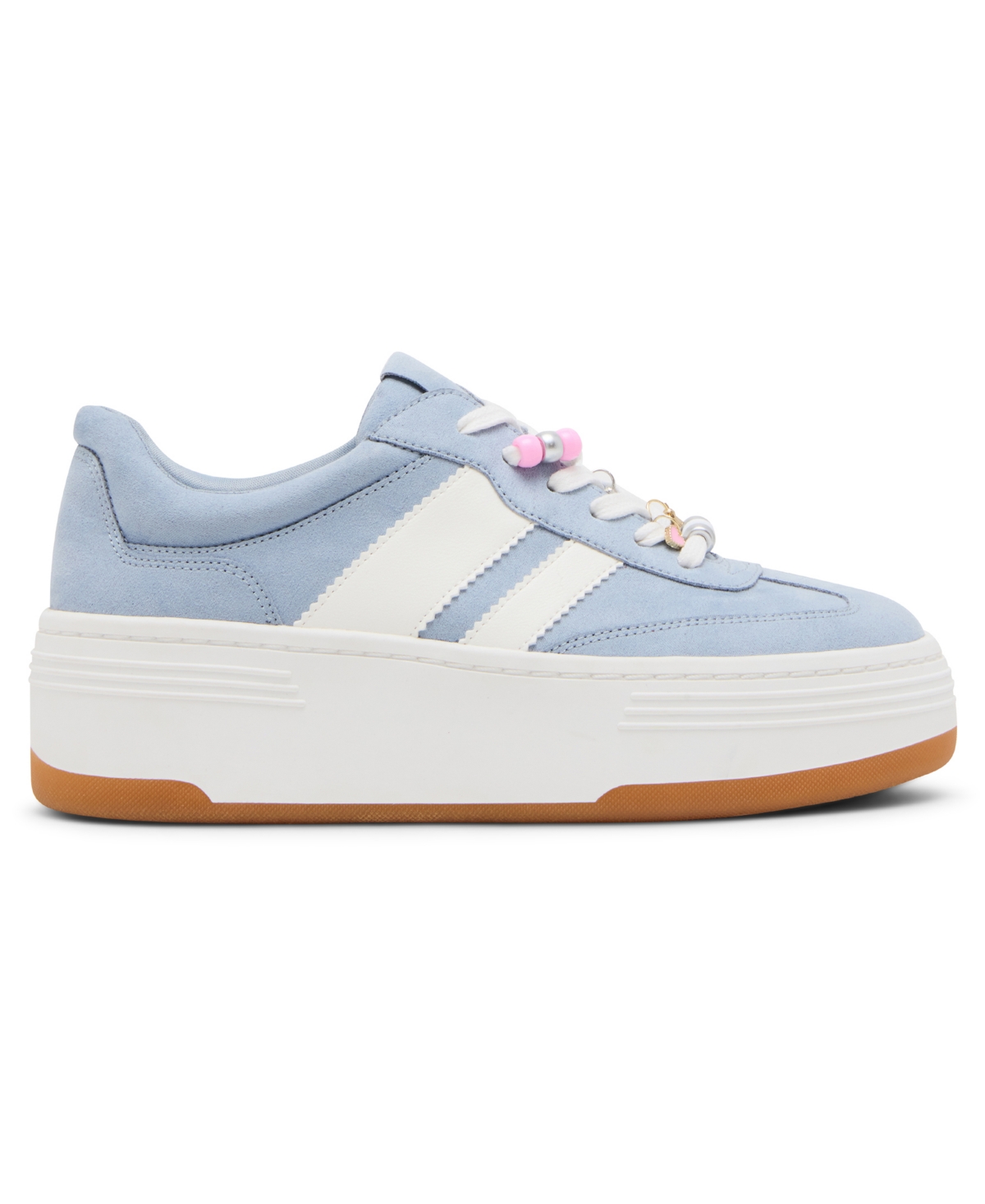 Madden Girl Women's Livvy-cb Charm Platform Lace-up Sneakers In Blue