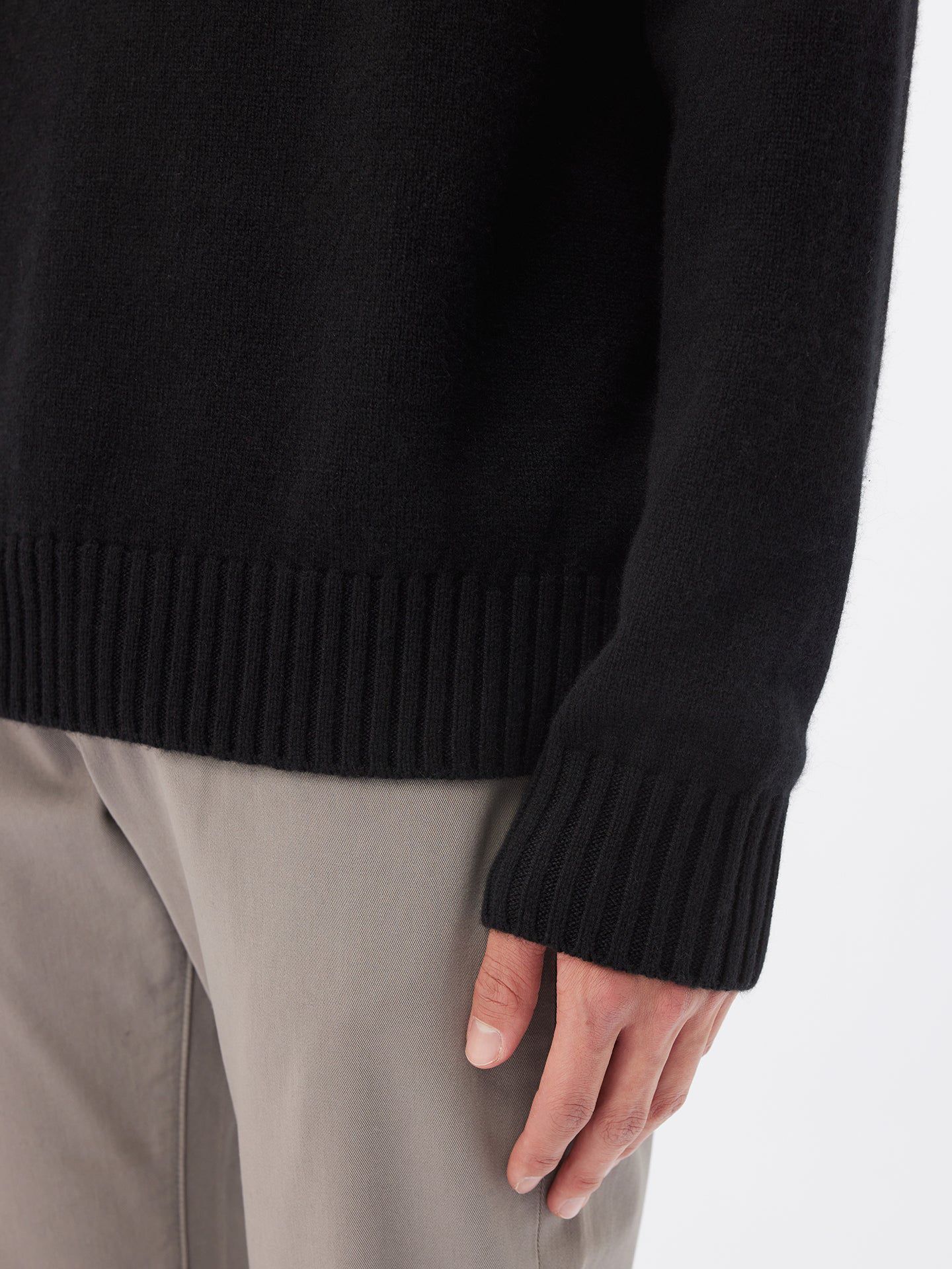 Мужская кашемировая водолазка Gobi Cashmere, цвет: Чёрный синий графитовый — фото 4
