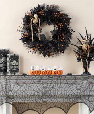 4.5" Halloween Polyresin Spooky Ghost Pumpkin Table Decor