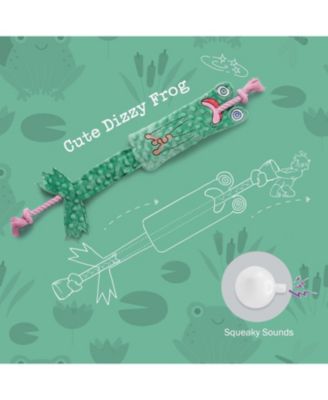 Toad of War Dog Rope Toy,Christmas gift,Durable Rope Toy for Tug of War,Interactive Squeaky Tug Toy for Small Medium Dogs