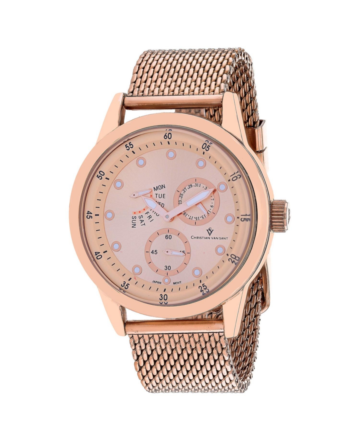 Men's Rio Rose gold Dial Watch - CV8719 - Black mother of pearl