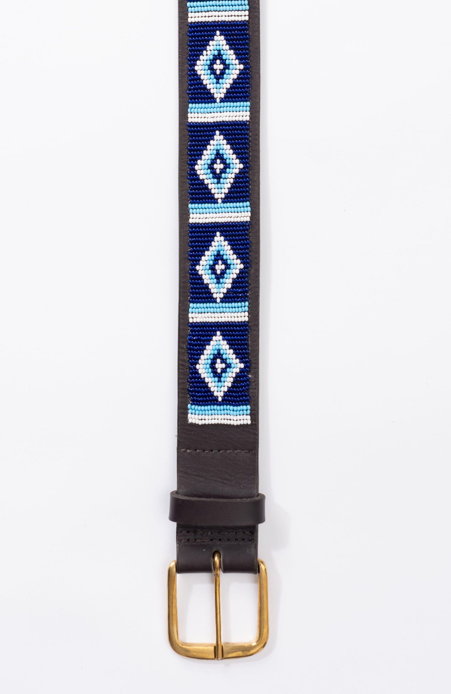 Мужской ремень Koy Clothing Maasai Beaded Belt, цвет: Синий — фото 7