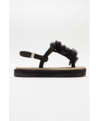 SANTRA Lace-Up Thong Sandals (Women)