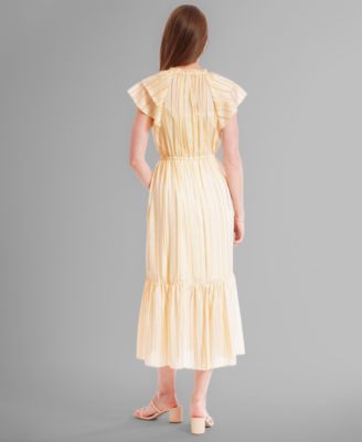 Women's Chiffon Tie-Neck Sleeveless Maxi Dress