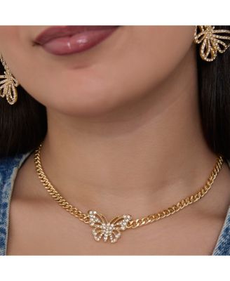 Butterfly Pendant Chain Necklace