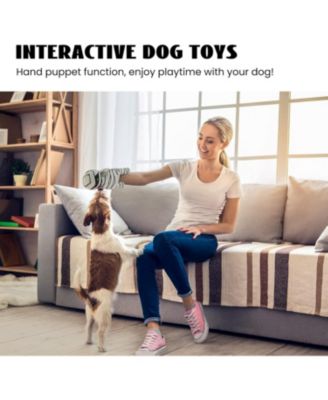 9-in-1 Zombie Plush Squeaky Dog Toy with 8 Organ-Shaped Toys for Small Medium Dogs