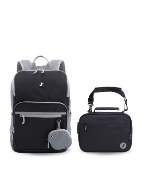 Рюкзак J World Junior With Lunch Box For School для детей, цвет: Чёрный