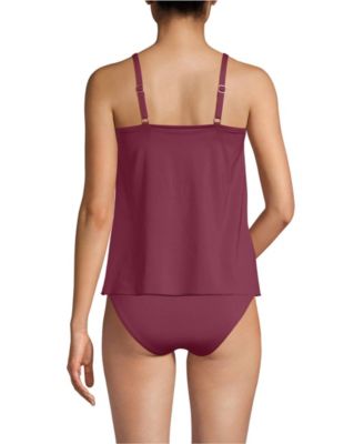 Women's Tulip Hem Tankini Top
