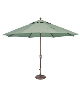 11FT Octagon Patio Umbrella with Push-Button Tilt, Bronze Frame