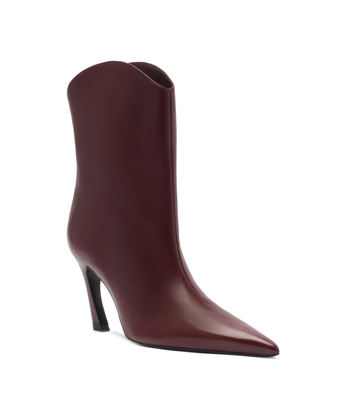 Women's Maryann Curve Pointy Toe Booties - Vino
