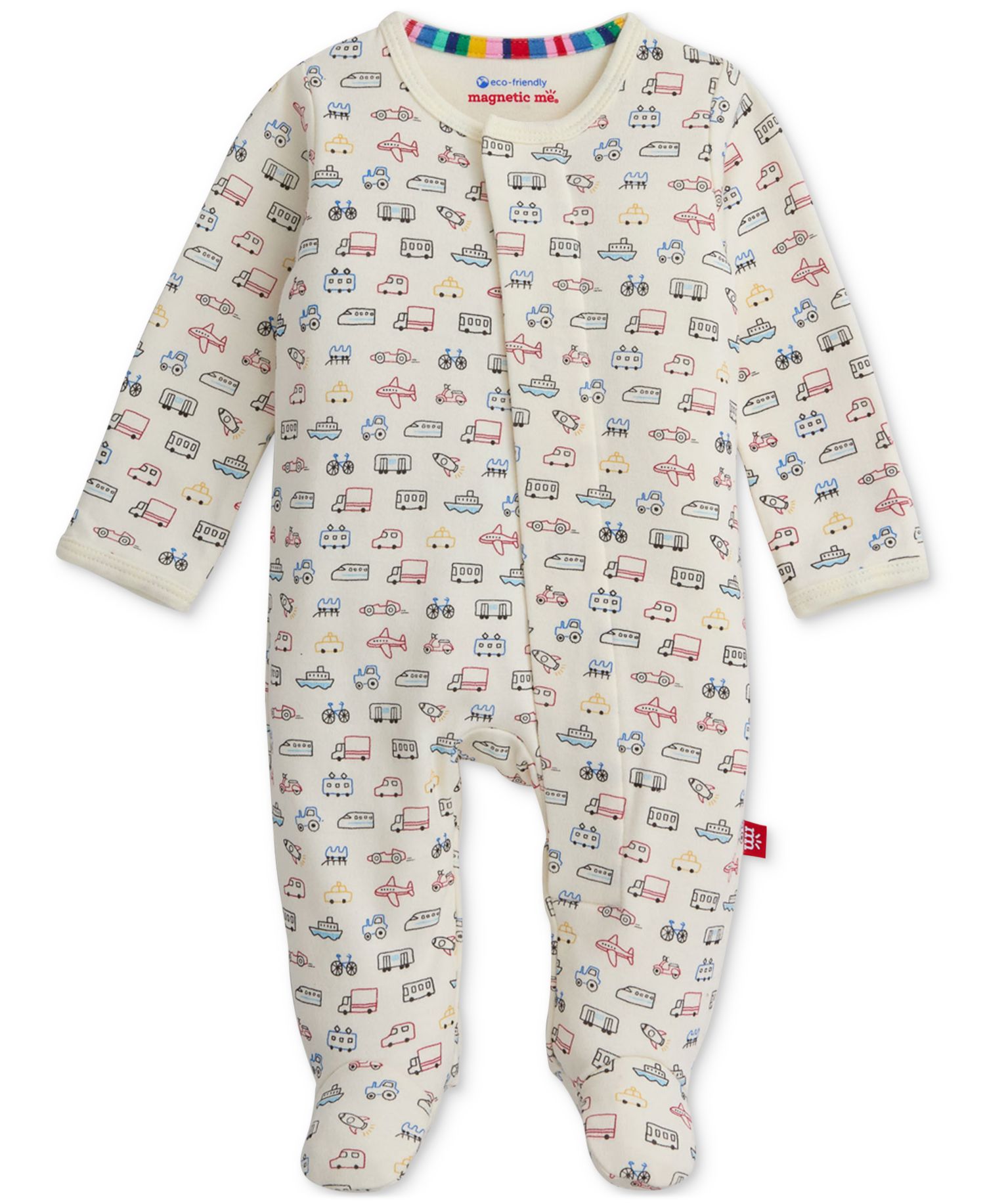 Baby Cotton Footed Coveralls, 2 Pack
