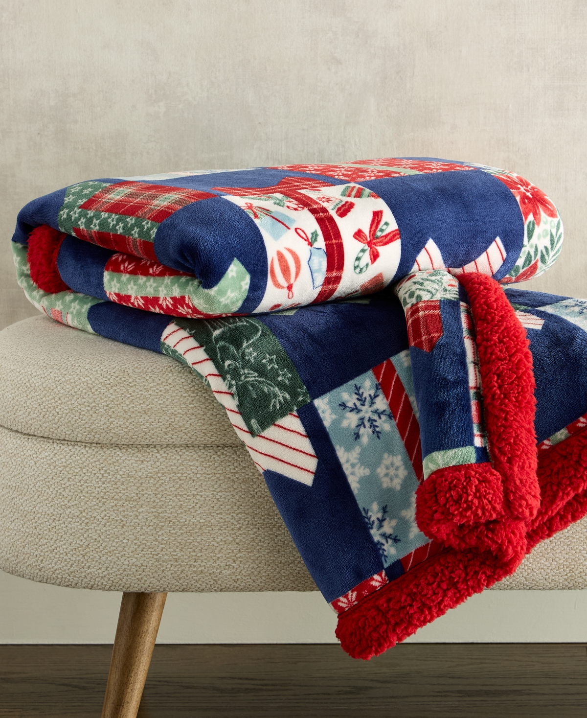 Holiday Lane Cozy Plush Throw, 50" X 60", Exclusively For Macy's