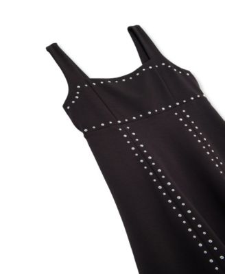 Big Girls Studded Fit and Flare Dress