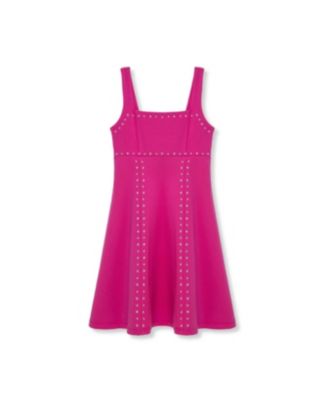 Big Girls Studded Fit and Flare Dress