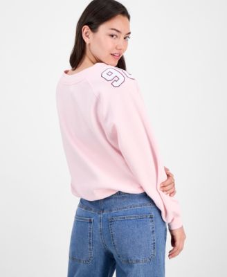 Juniors' Varsity Graphic Bubble-Hem Sweatshirt